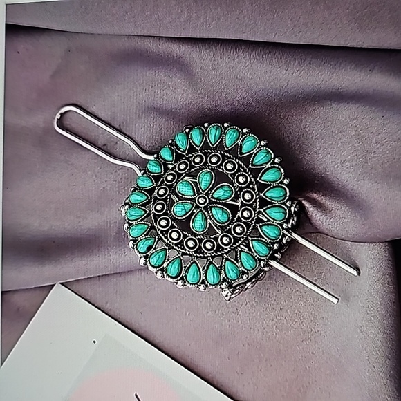 Turquoise Hairstyling Pin - Picture 2 of 8